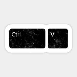 Copy Ctrl-C Ctrl-V Funny Copy Paste Matching For Coworkers Sticker